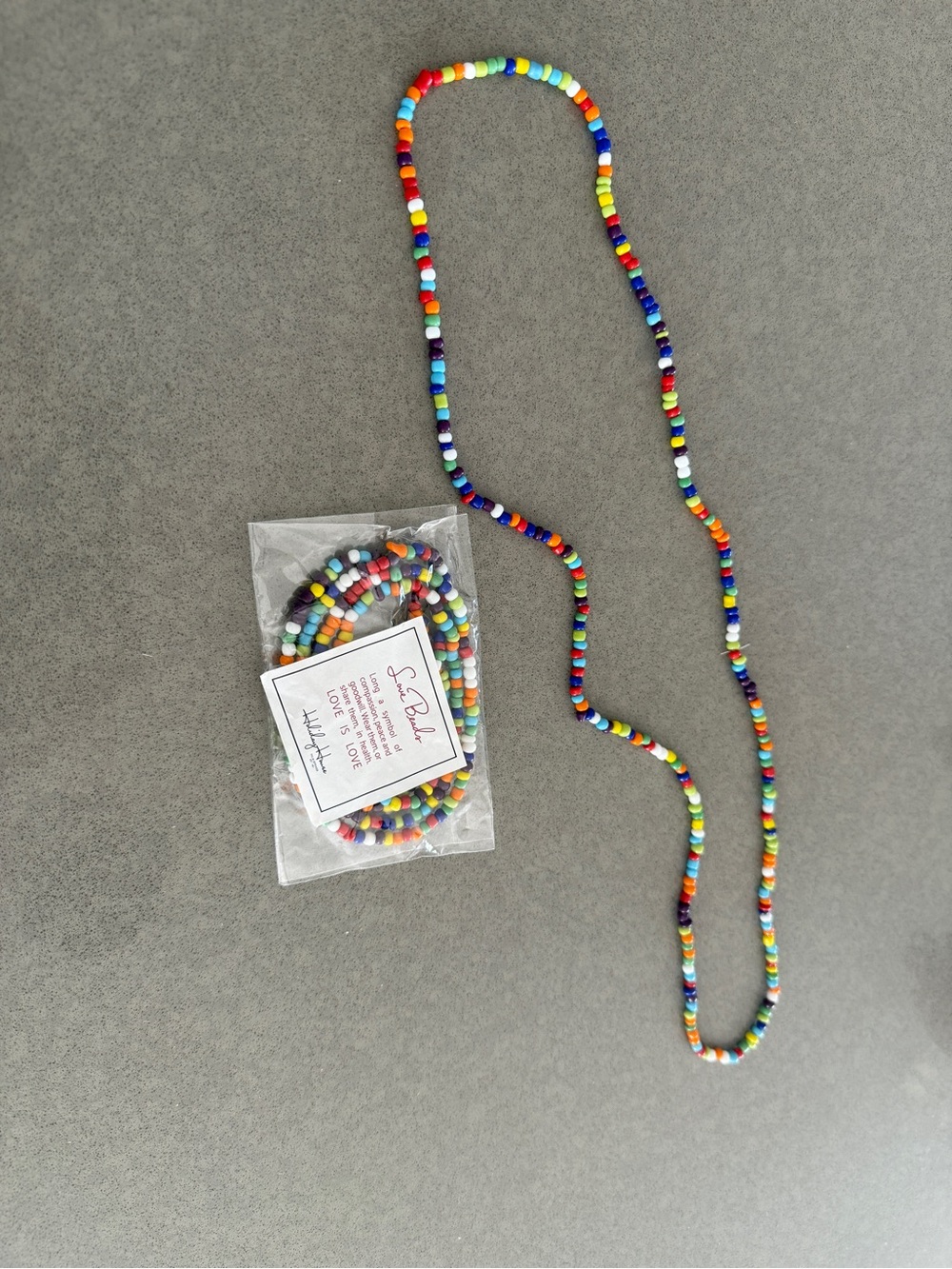 2 Love Bead Necklaces